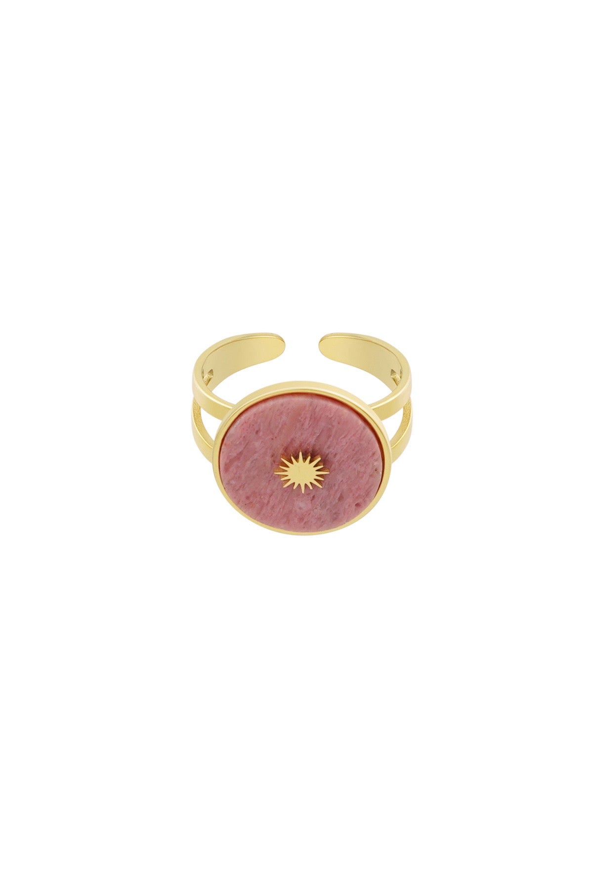 Ronde natuursteen ring