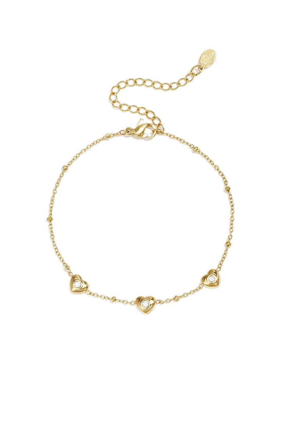 Simple hearts armband