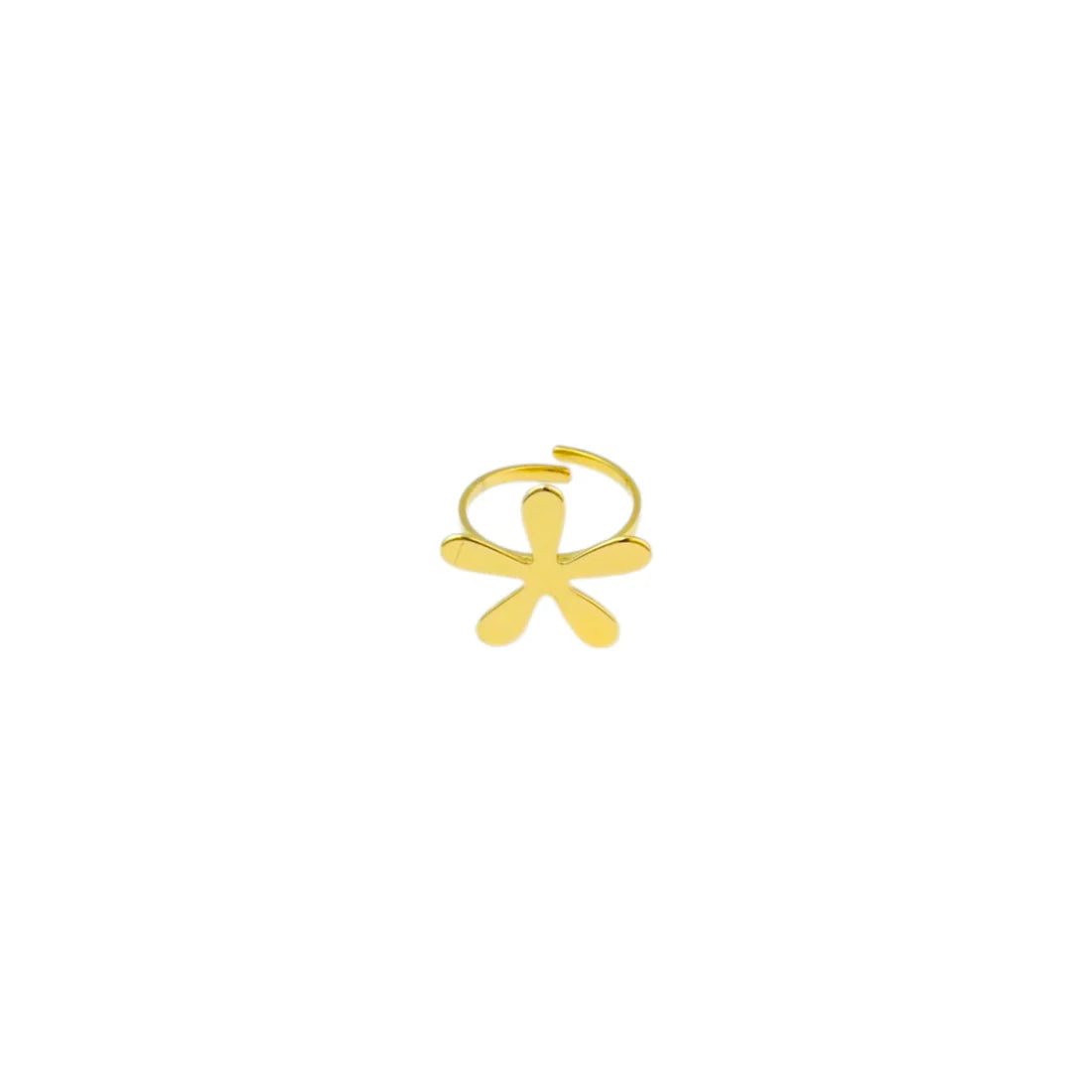 Golden pearl ring