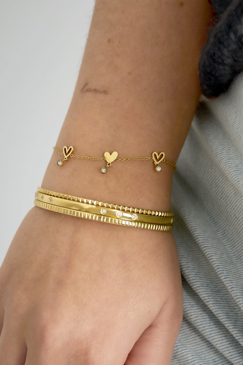 Shine heart armband