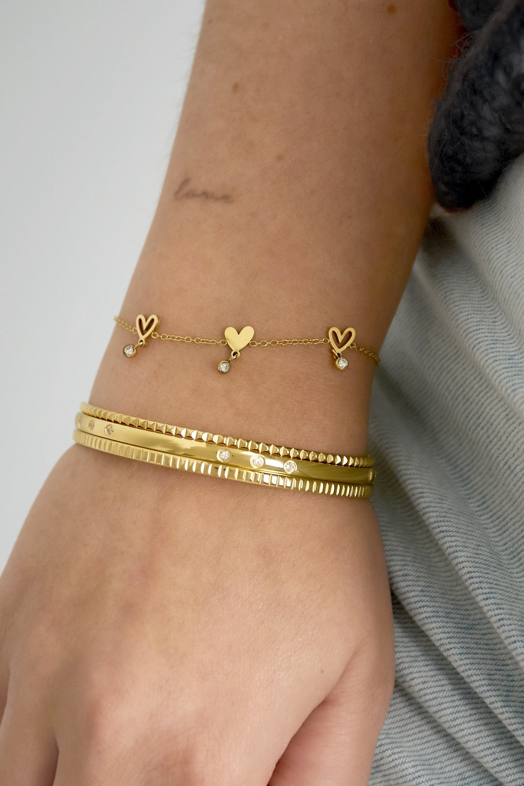 Shine heart armband
