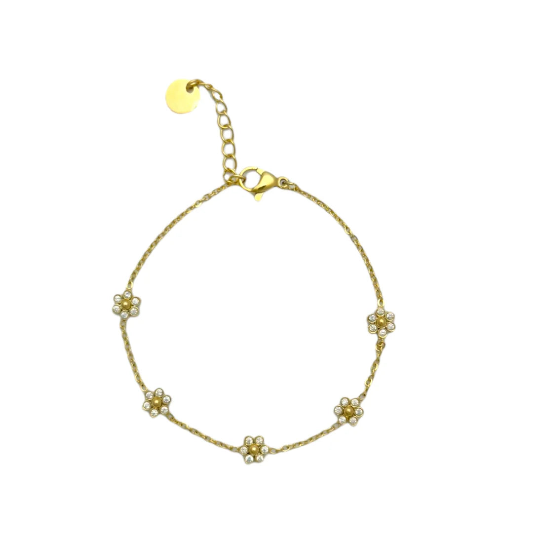 Flower strass armband