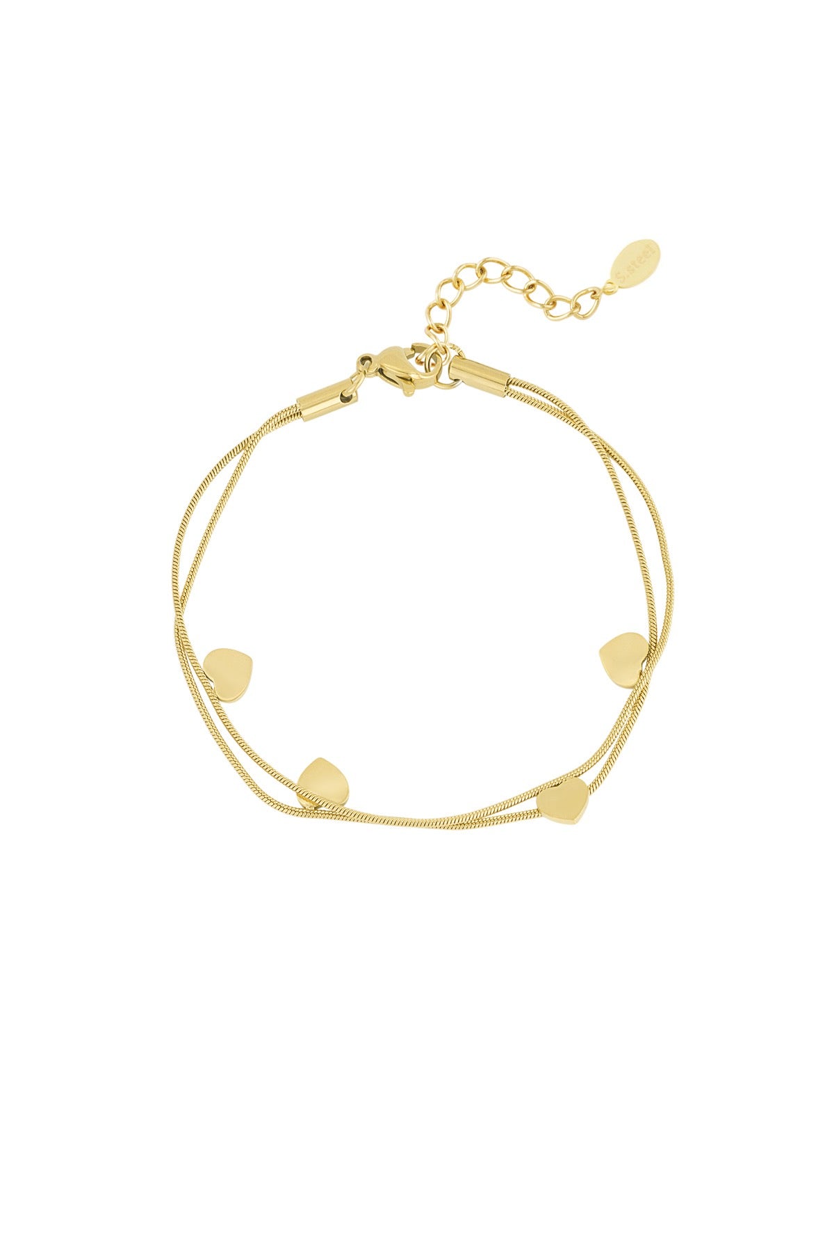 Double hearts armband