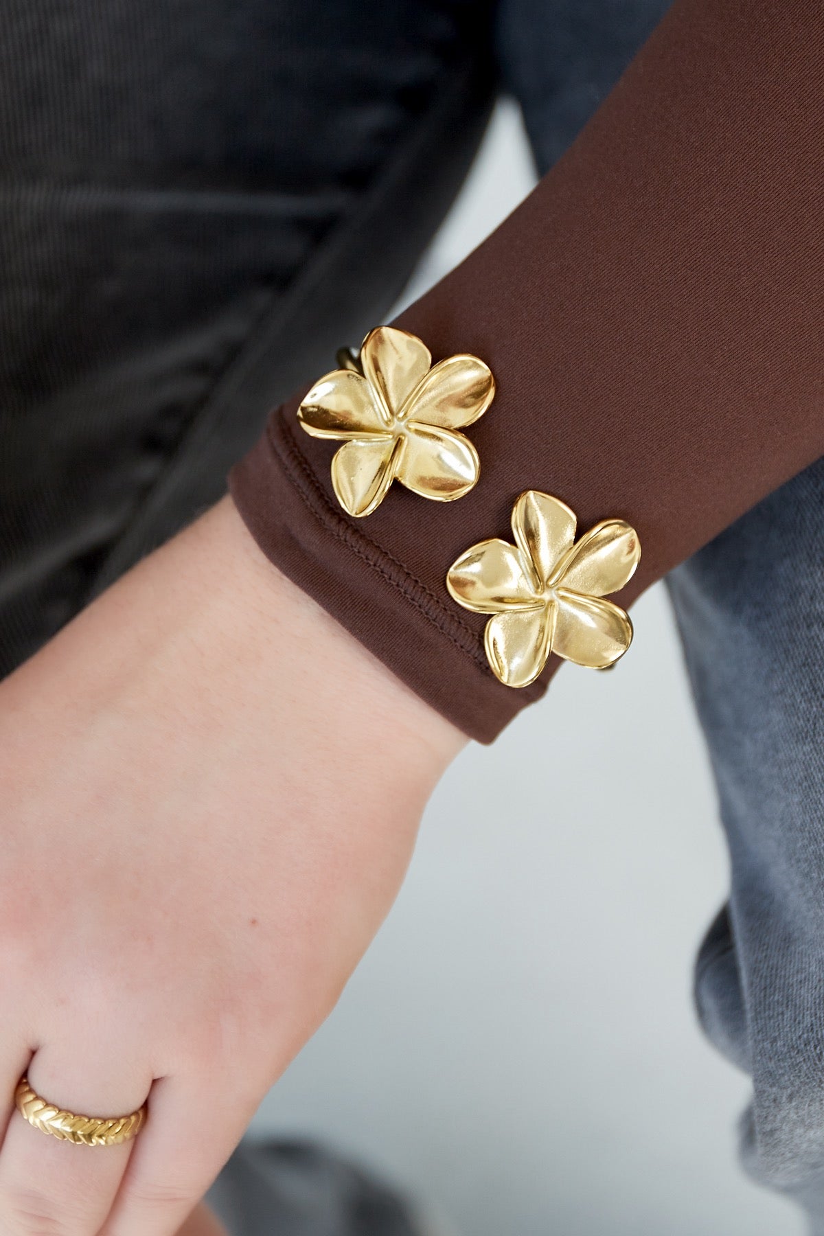 Flower duo bangle