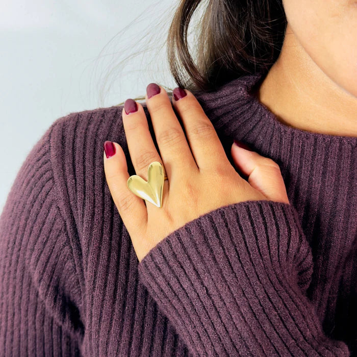 Big heart ring