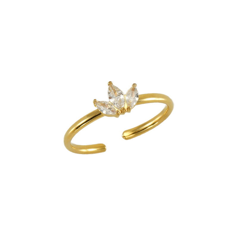 Sparkle crown ring
