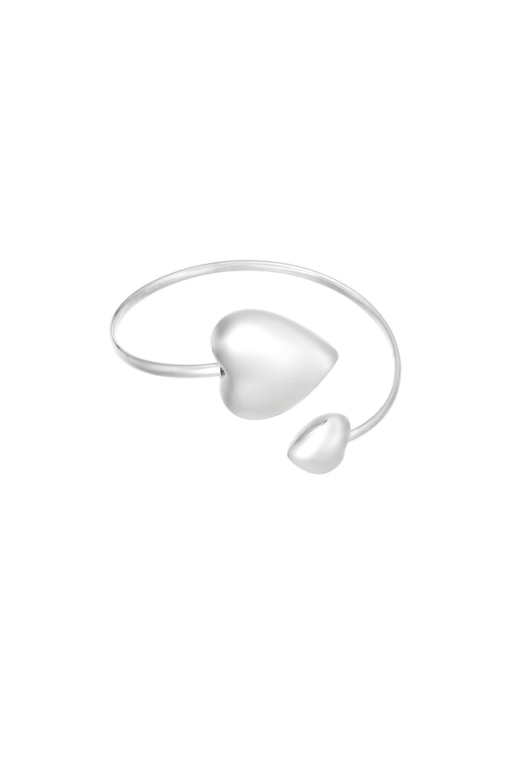 Dual heart bangle