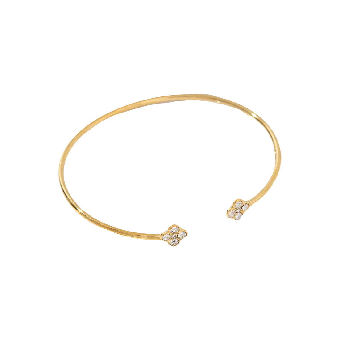 Open clover bangle