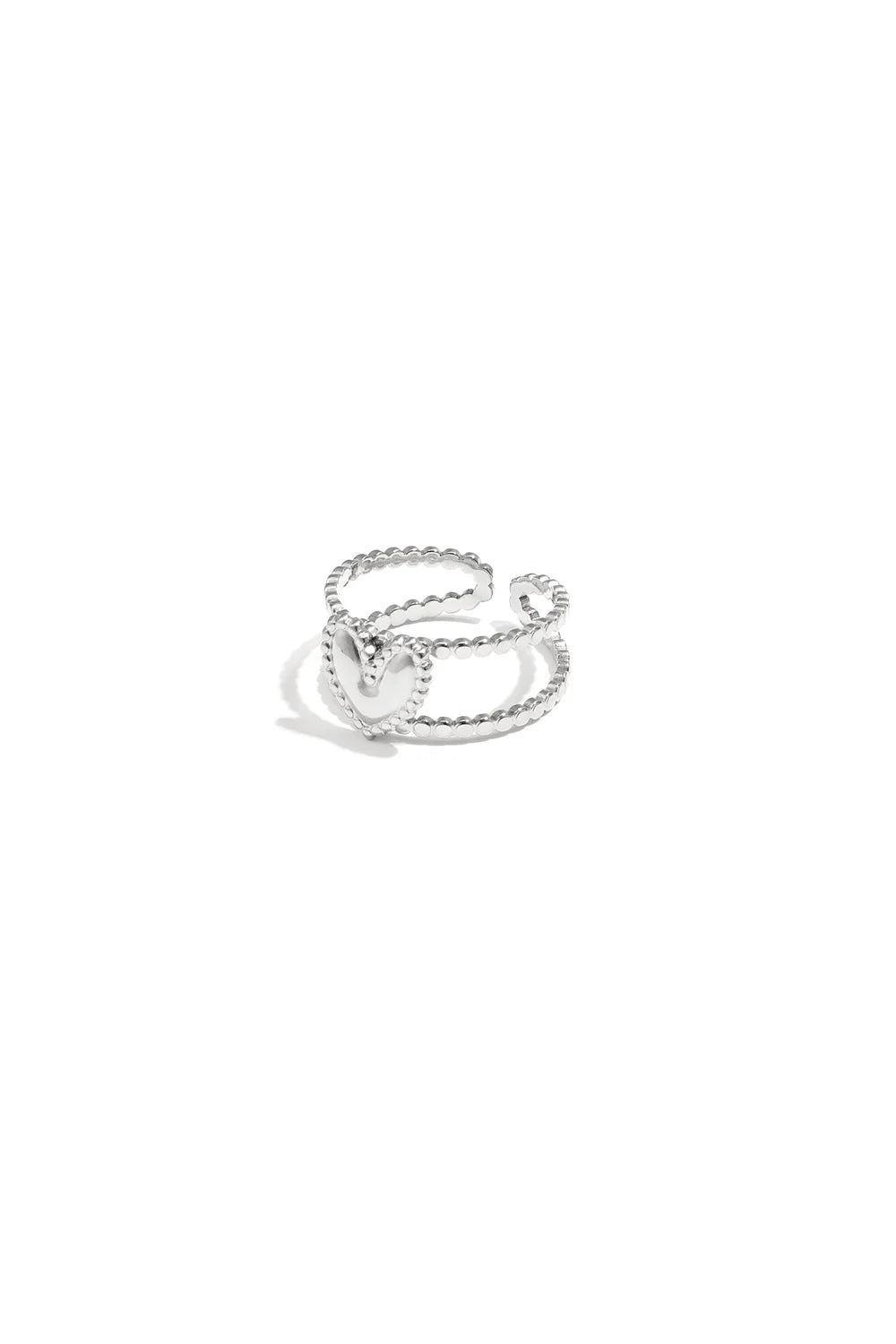 Dubbele ring met hart