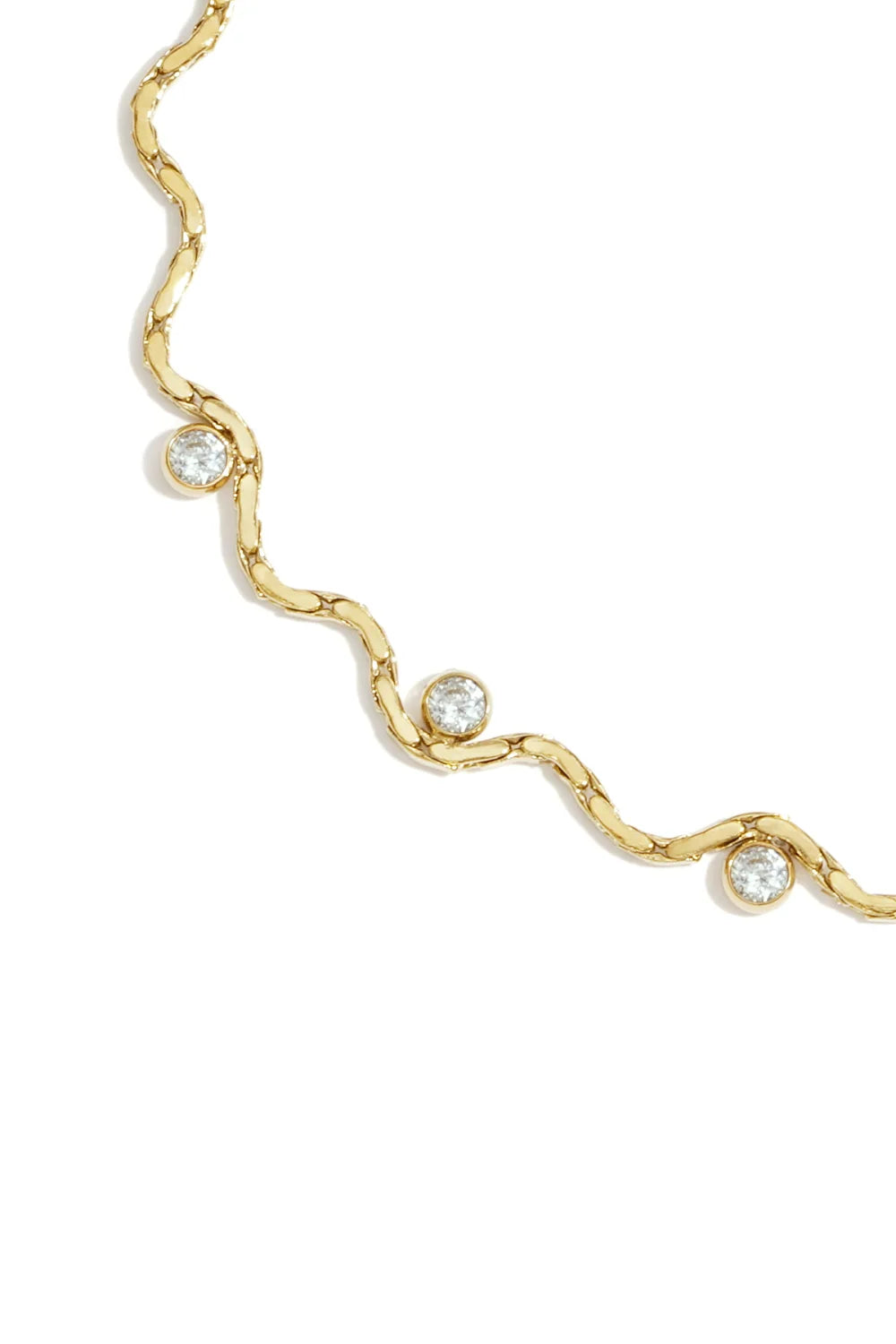 Wavy strass armband