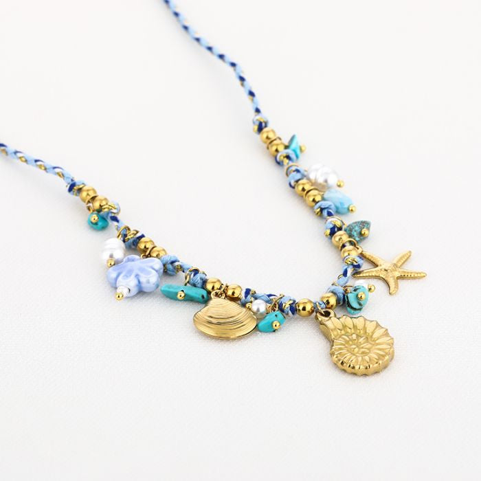 Touw bedelketting strand