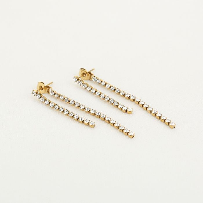 Strass party oorbellen