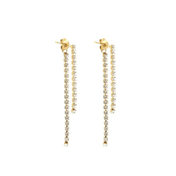 Strass party oorbellen