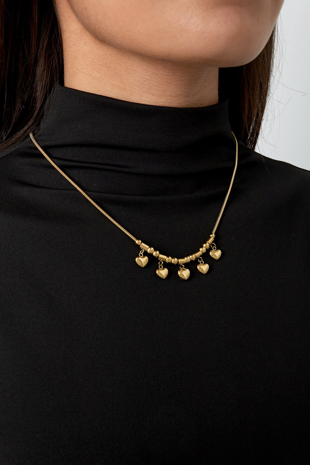 Golden love ketting