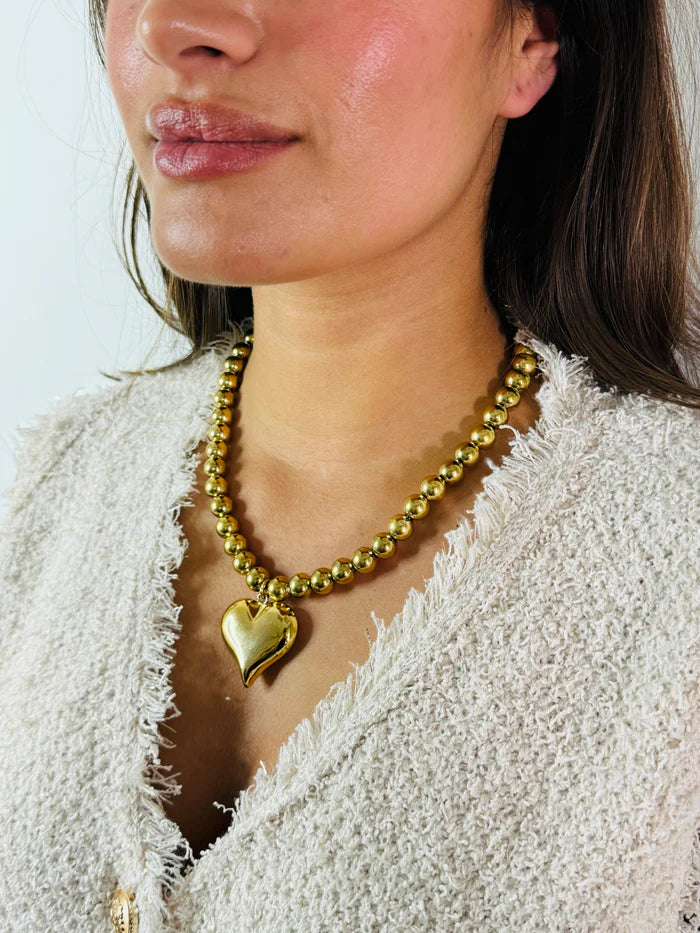 Statement ballen harten ketting