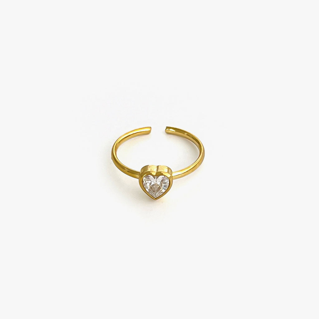 Sparkle heart ring