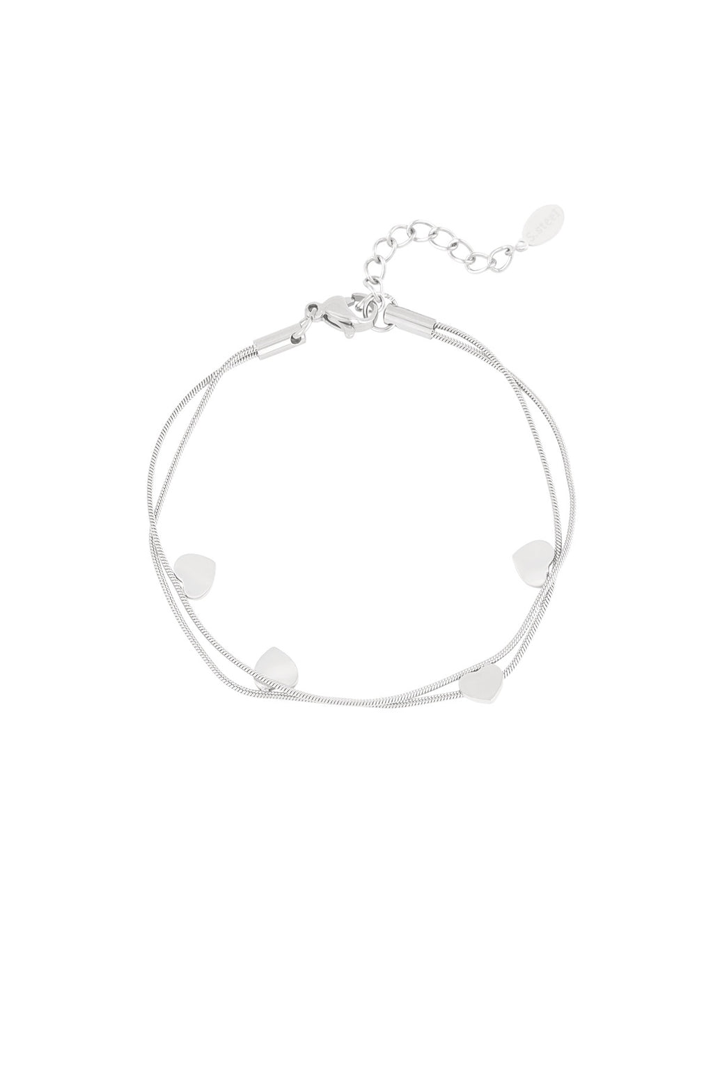 Double hearts armband