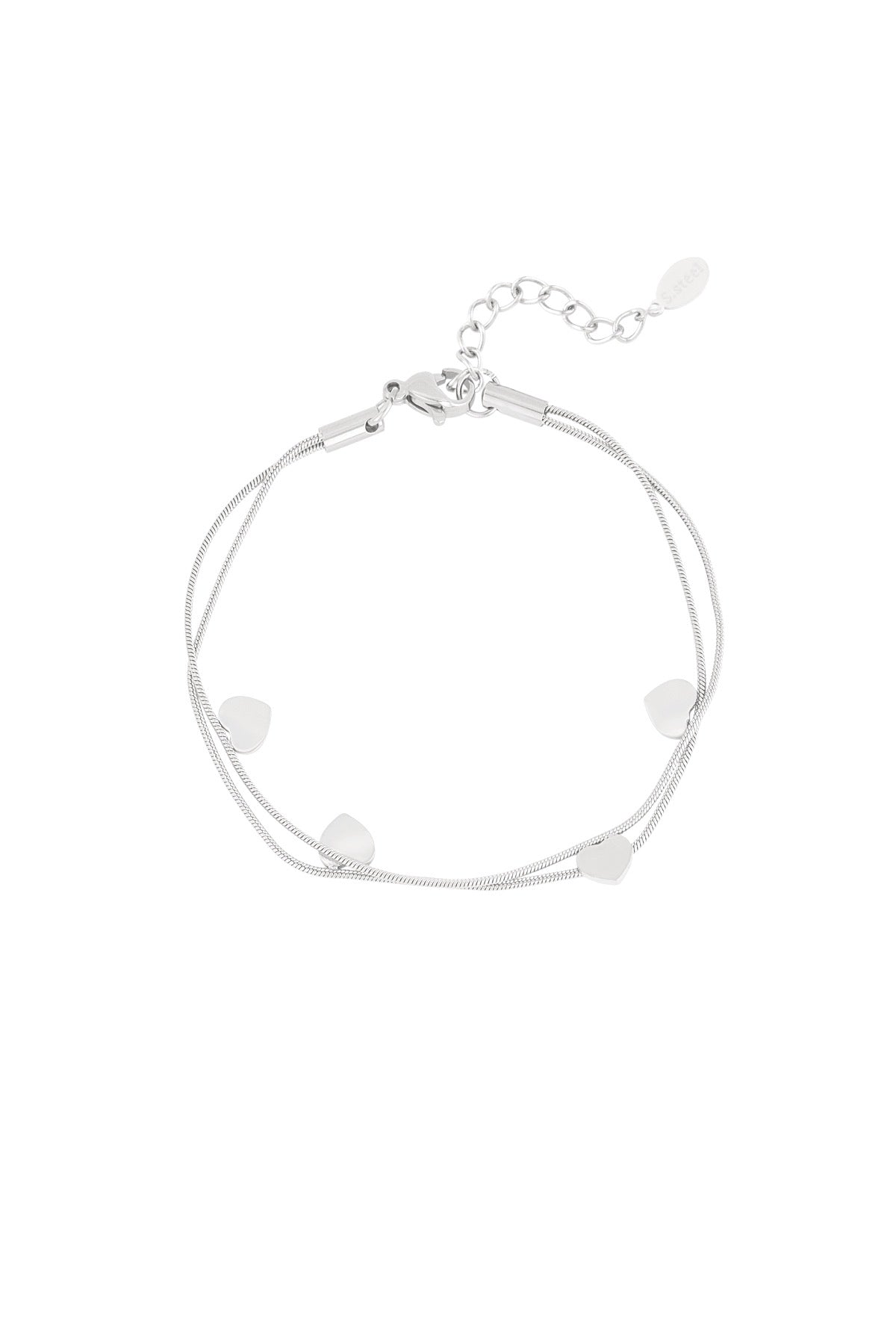 Double hearts armband