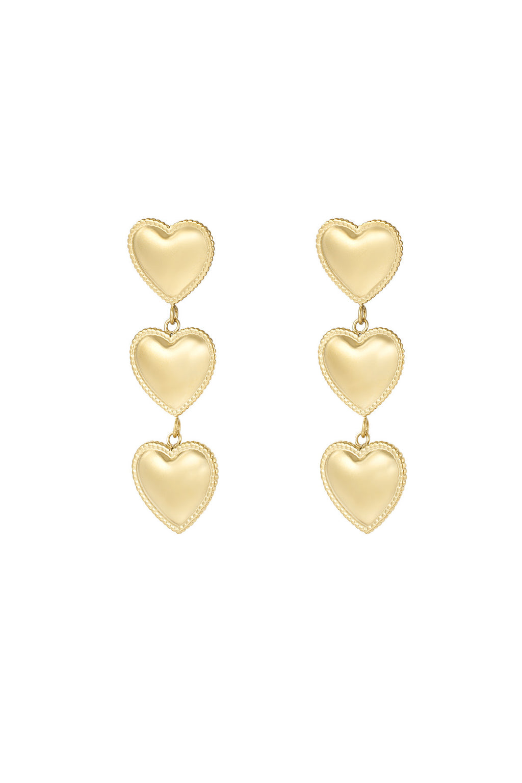 Stack of hearts oorbellen