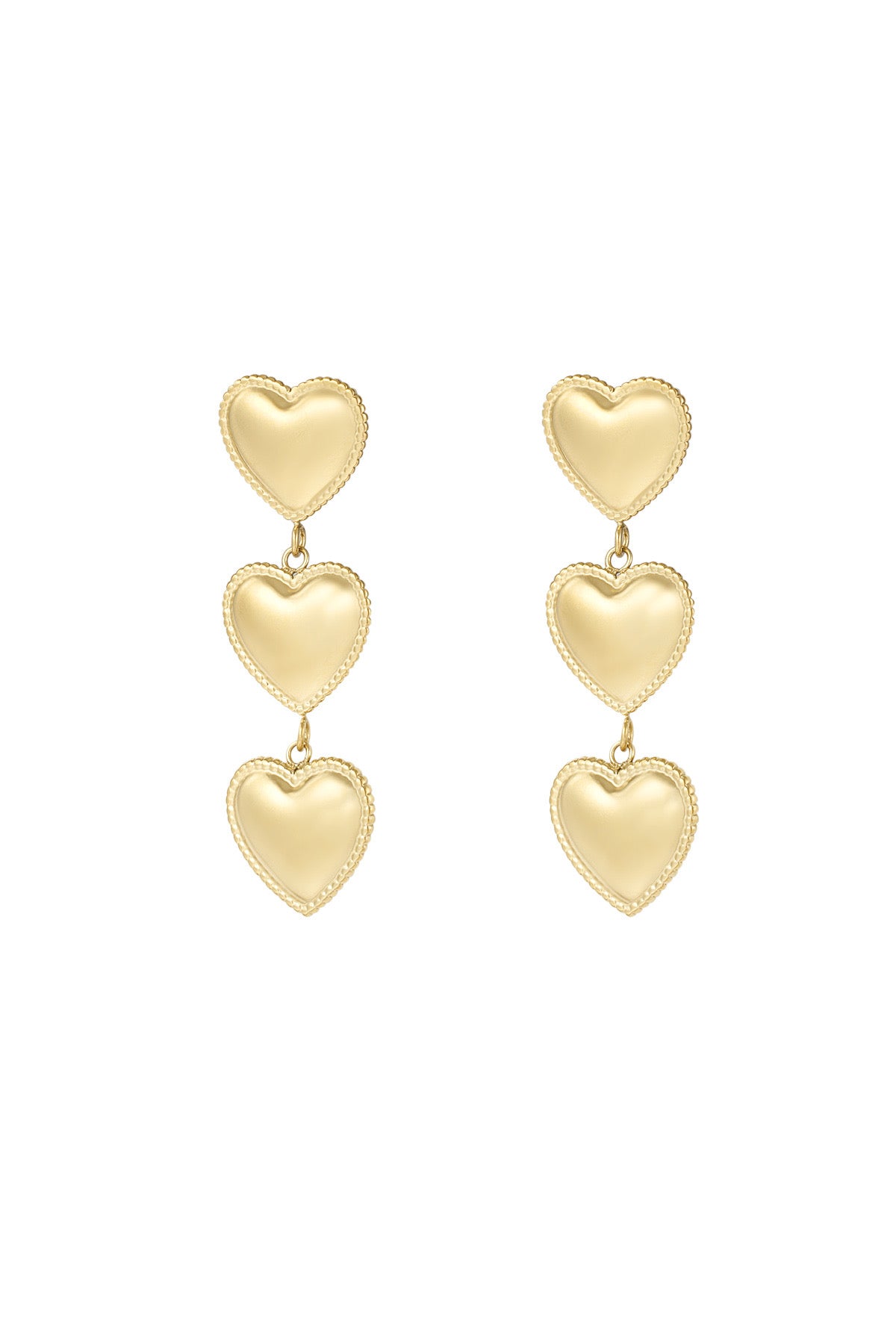Stack of hearts oorbellen