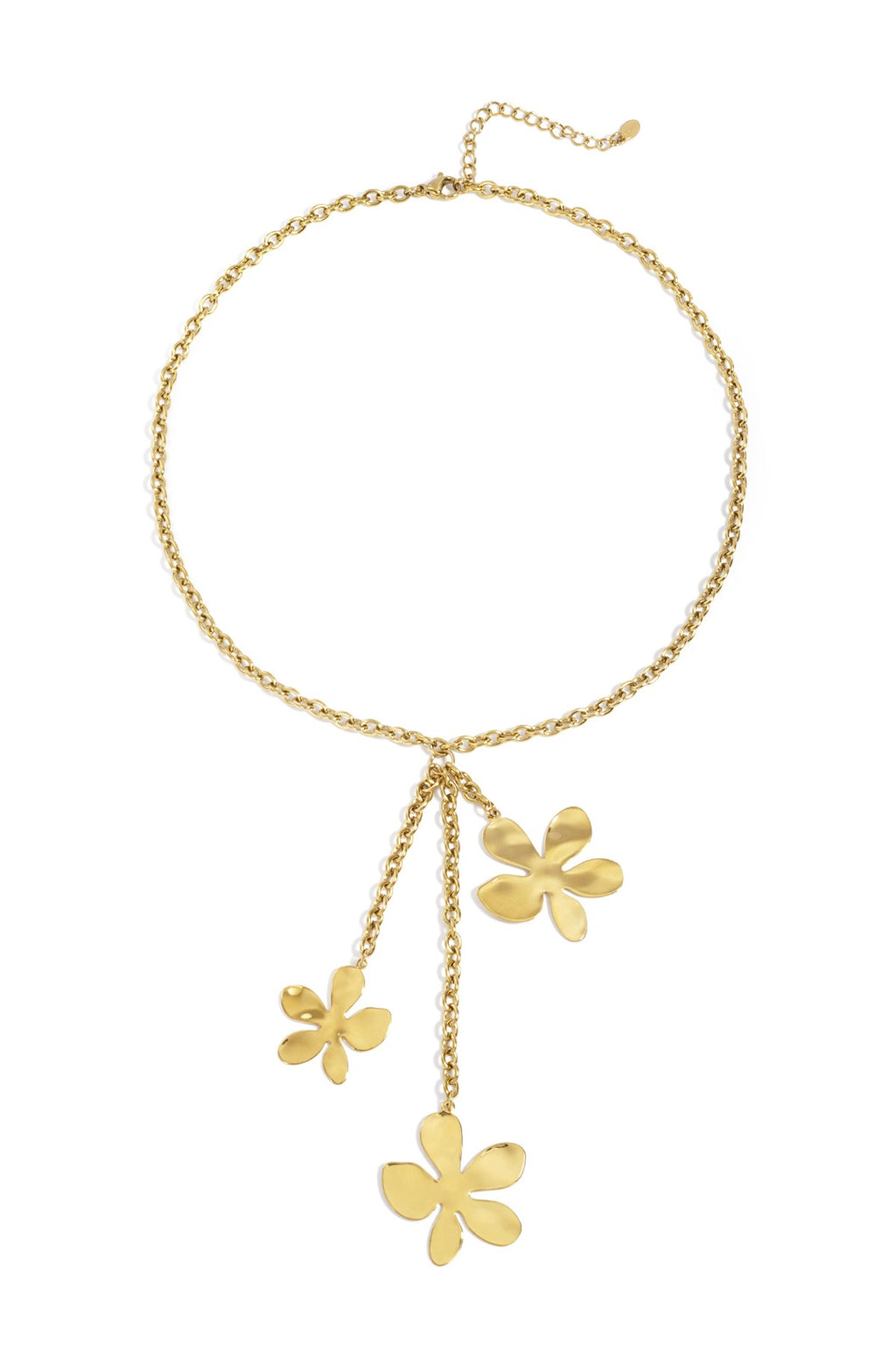 Triple flower ketting