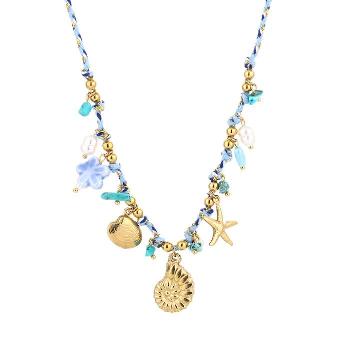 Touw bedelketting strand