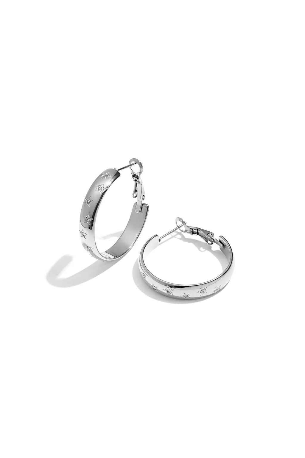 Trendy star hoops