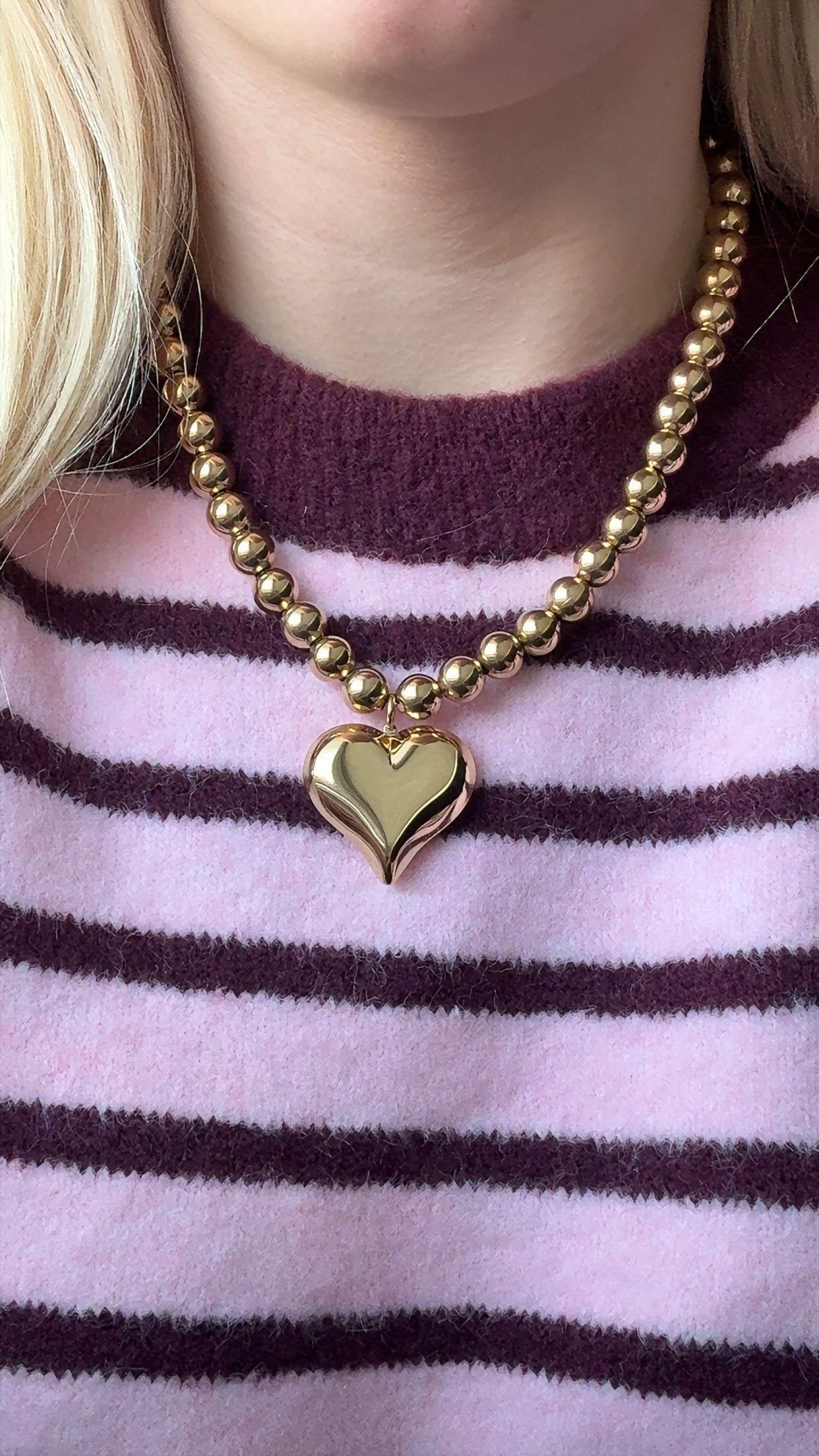 Statement balls harten ketting