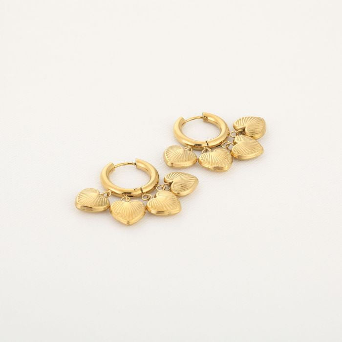 Hartjes party oorbellen