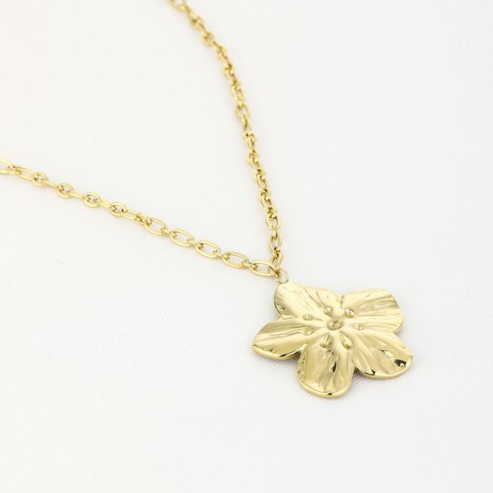 Lange bloem ketting