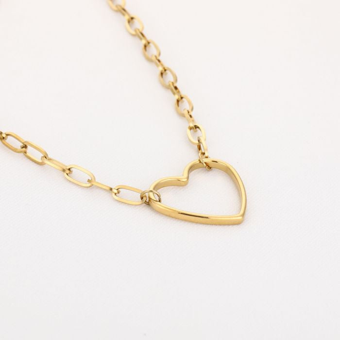 Open heart ketting