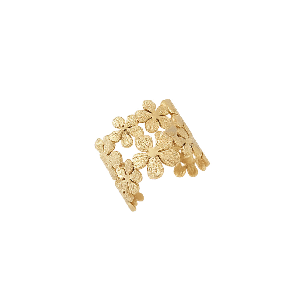 Double flowers ring