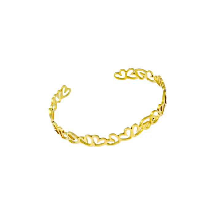 Open hearts bangle