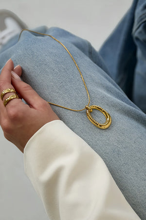 Oval lange ketting