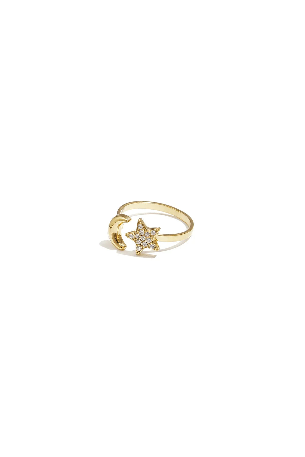 Sparkle moon ring