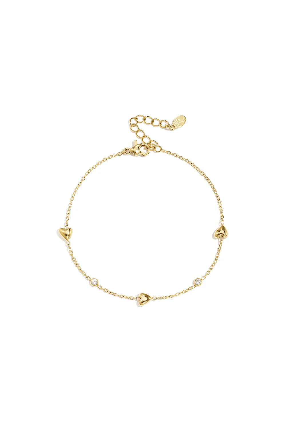 Heart & sparkle armband