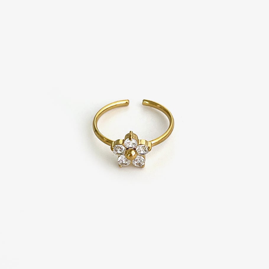 Sparkle flower ring