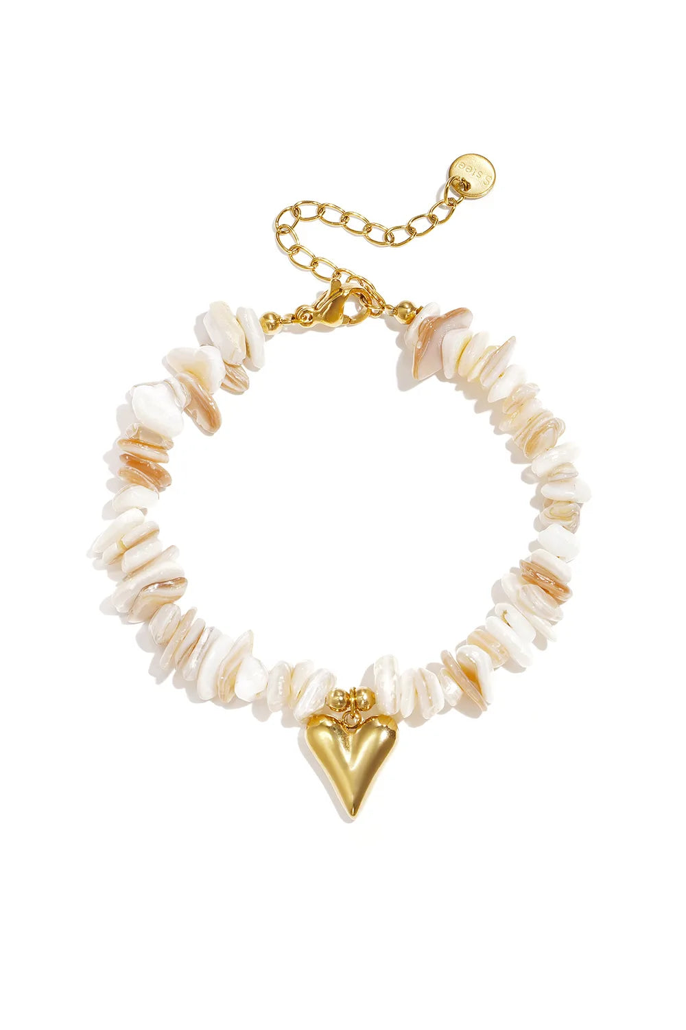 Heart & stones armband